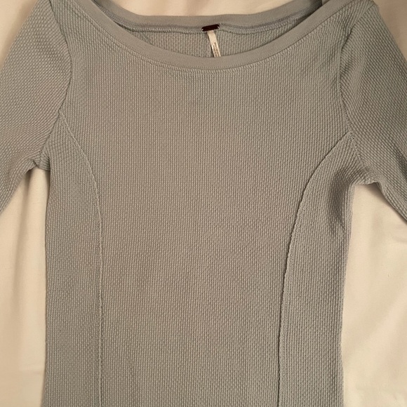 Free People Green long sleeve free people shirt with sleeve design - Picture 1 of 2